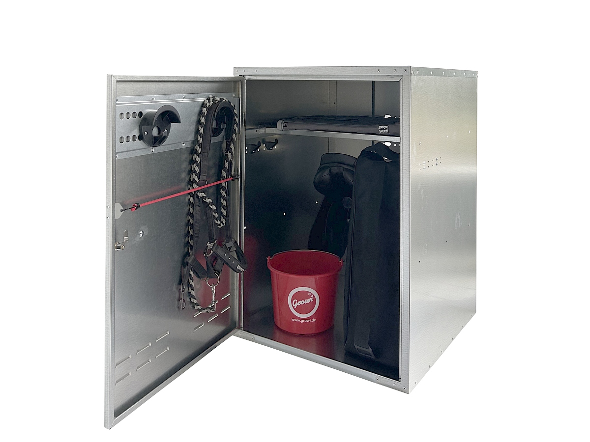GROWI® Sattelschrank mit Vorrichtung für Vorhangschloss, 75 cm breit