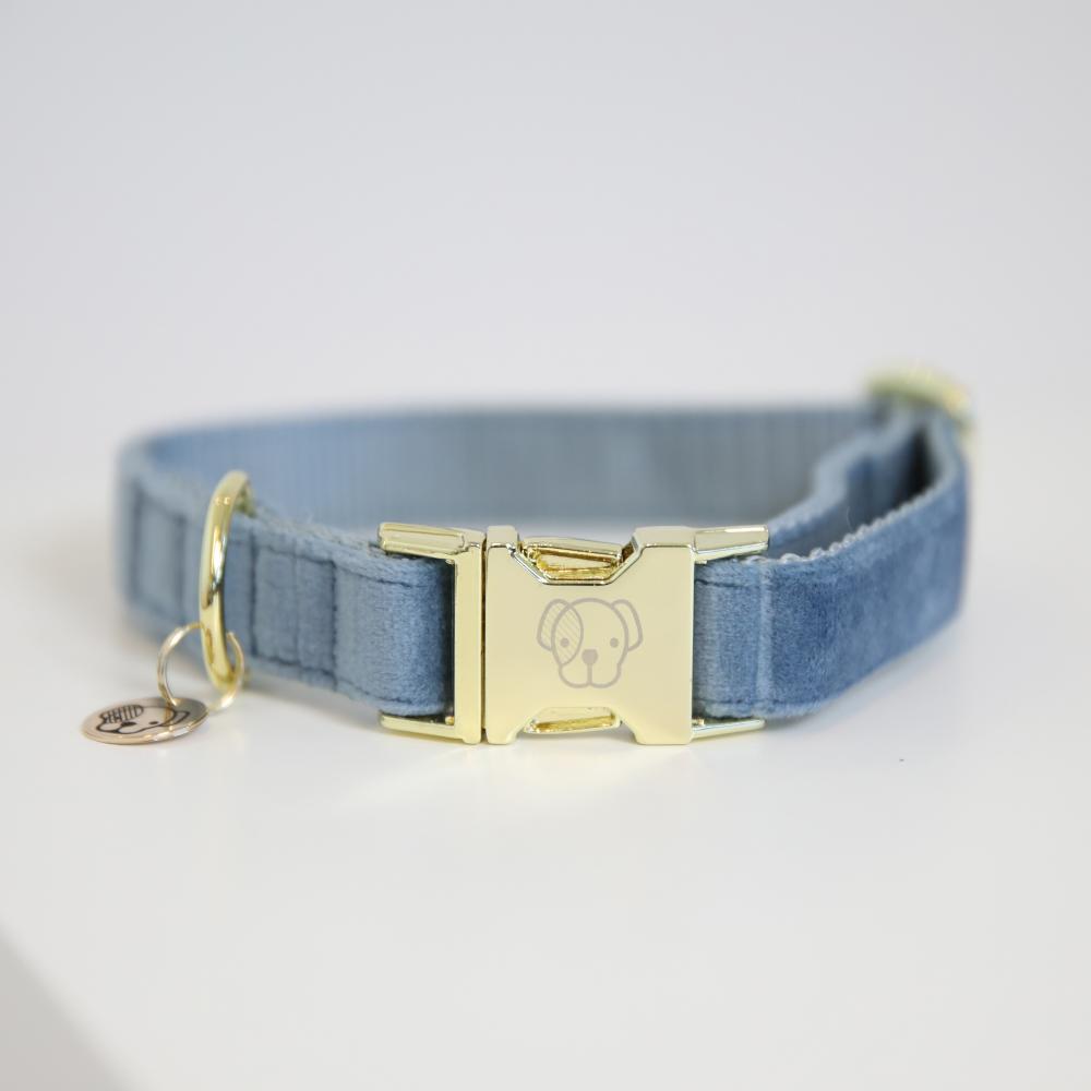 KENTUCKY® DOGWEAR Hundehalsband Samt, hellblau