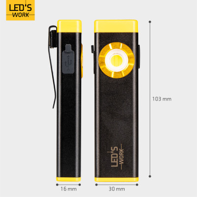 SHADA Handlampe - 500 lm 5.500 K LiPo (Lithium-Polymer) 4,44 Wh