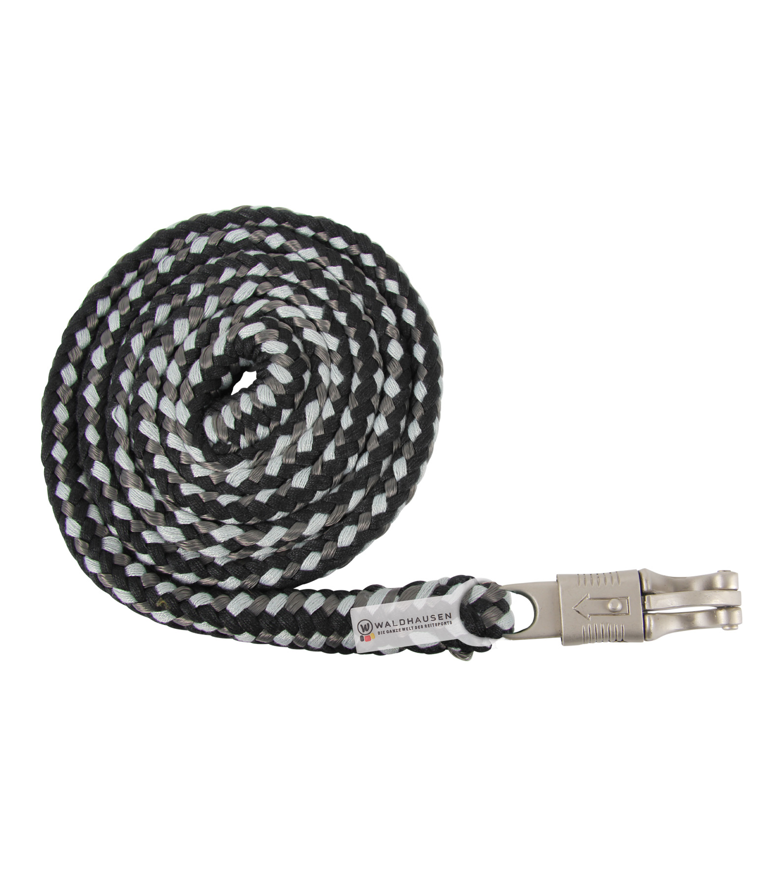 WALDHAUSEN Anbindestrick Plus - Panikhaken, schwarz/grau