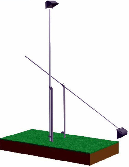COLUMBUS Lichtmast "Sublime" mit Fussplatte