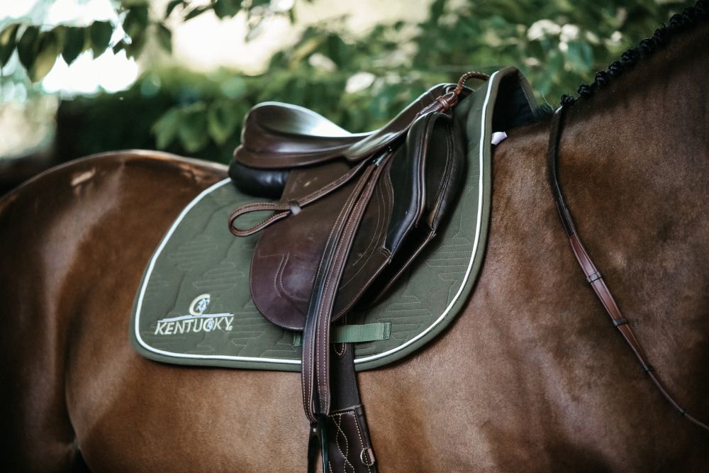 KENTUCKY® HORSEWEAR Schabracke Color Edition Springen, khaki