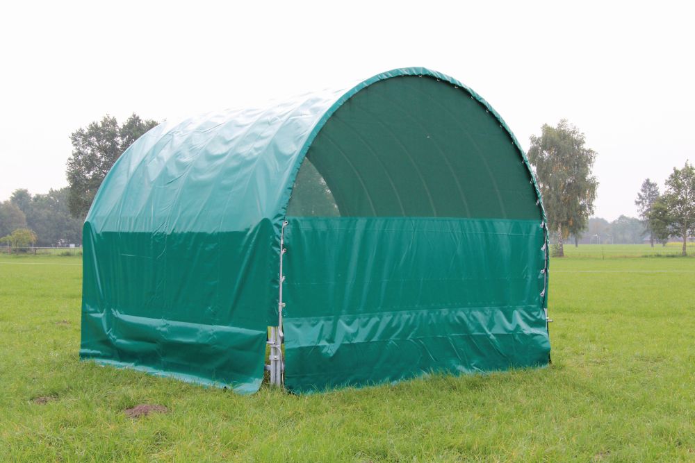 GROWI® Rückwand für Rundbogen-Weidezelt