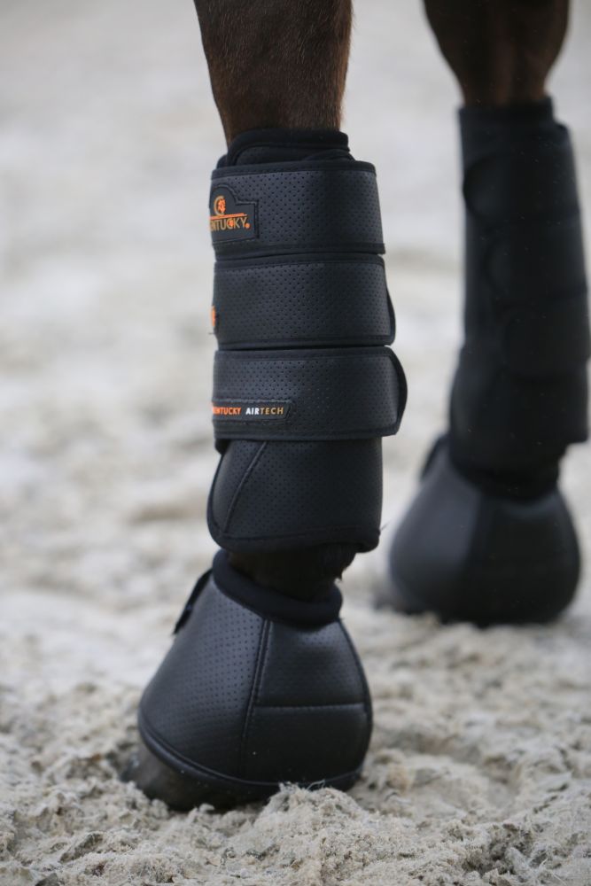 KENTUCKY® HORSEWEAR Geländegamaschen Air Tech vorne, schwarz