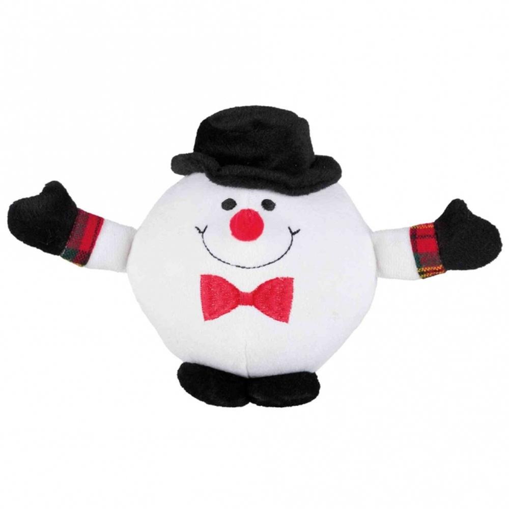 TRIXIE Xmas Plüschspielzeug Pinguin/Weihnachtsmann/Schneemann mit Stimme