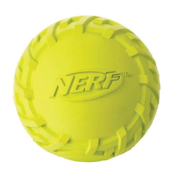 NERF DOG Trax Tire Squeak Ball 