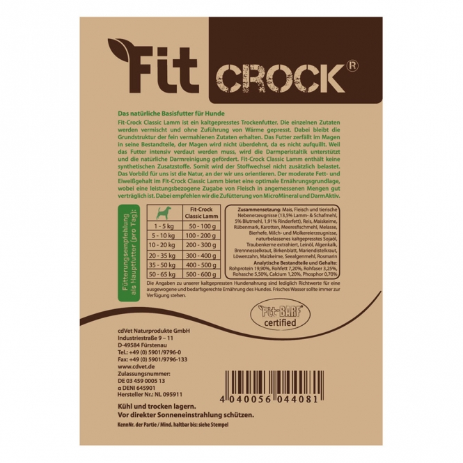 cdVet Fit-Crock Classic Lamm 