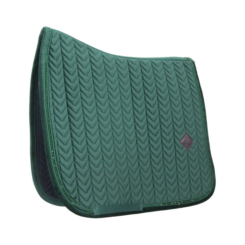 KENTUCKY® HORSEWEAR Schabracke Velvet Pearls Dressur, pinien-grün
