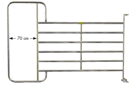 Weidepanel mit Rahmen, 2,10 Meter Höhe