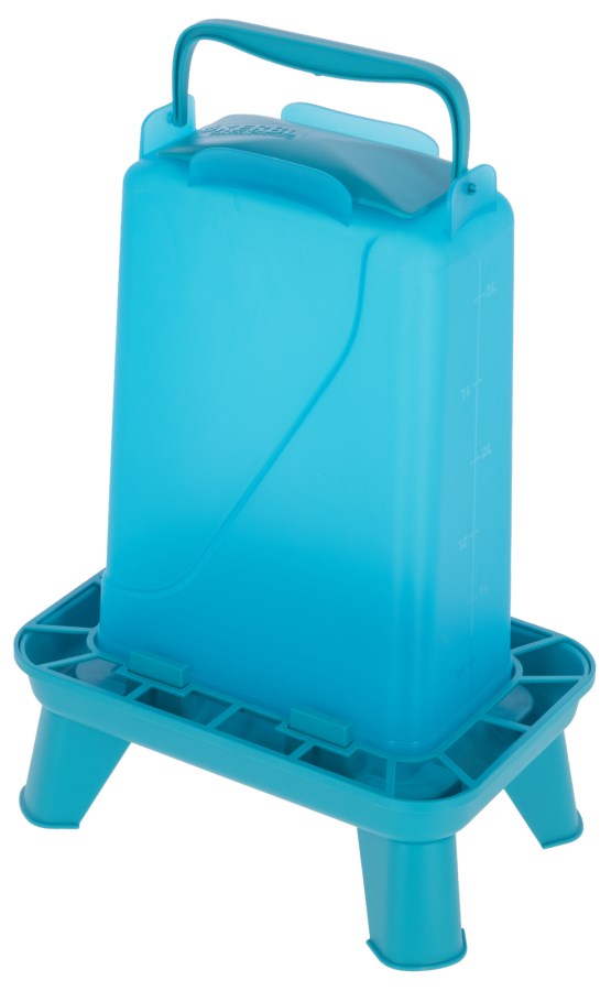 KERBL Geflügelfutterautomat mit Standfüßen, blau 
