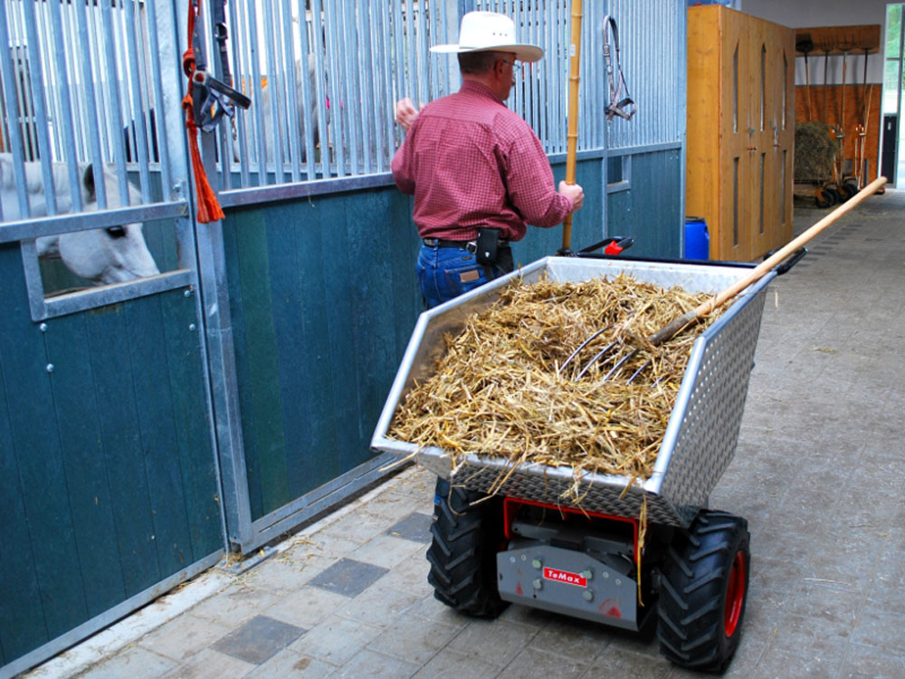 Motorschubkarre elektrisch TeMax Mulde, 300 l