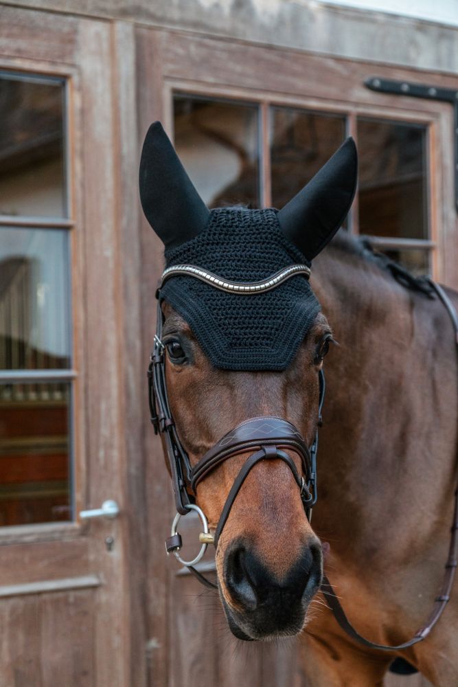 KENTUCKY® HORSEWEAR Fliegenhaube Wellington Soundless, schwarz