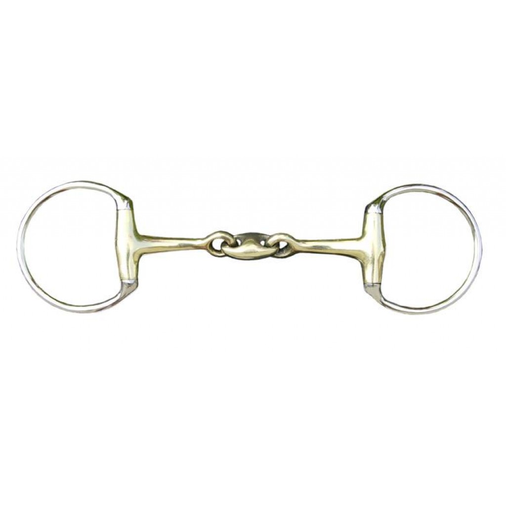 Doppelt gebr.Olivenkopfgebiss 16 mm aus Argentan