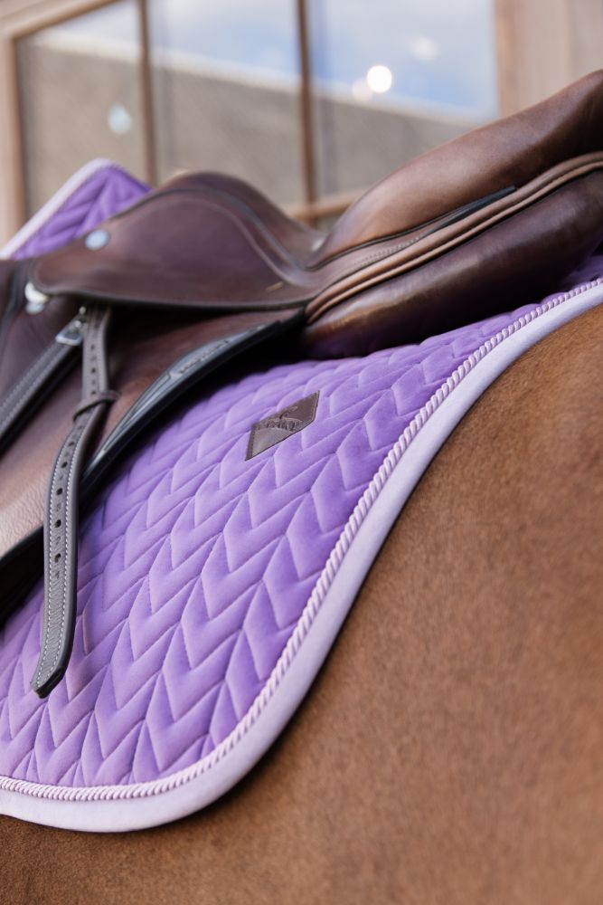KENTUCKY® HORSEWEAR Schabracke Velvet Contrast Springen, königlich-violett