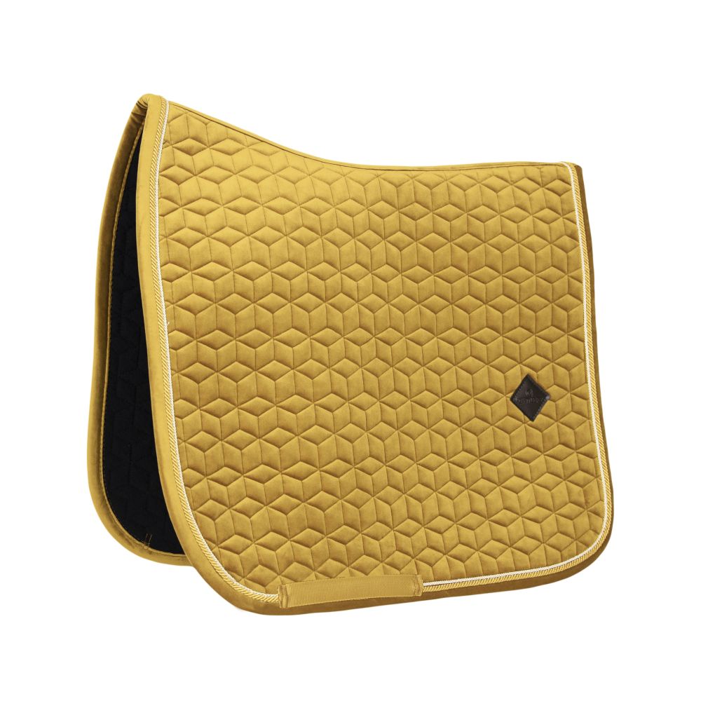 KENTUCKY® HORSEWEAR Schabracke Velvet Dressur, senfgelb