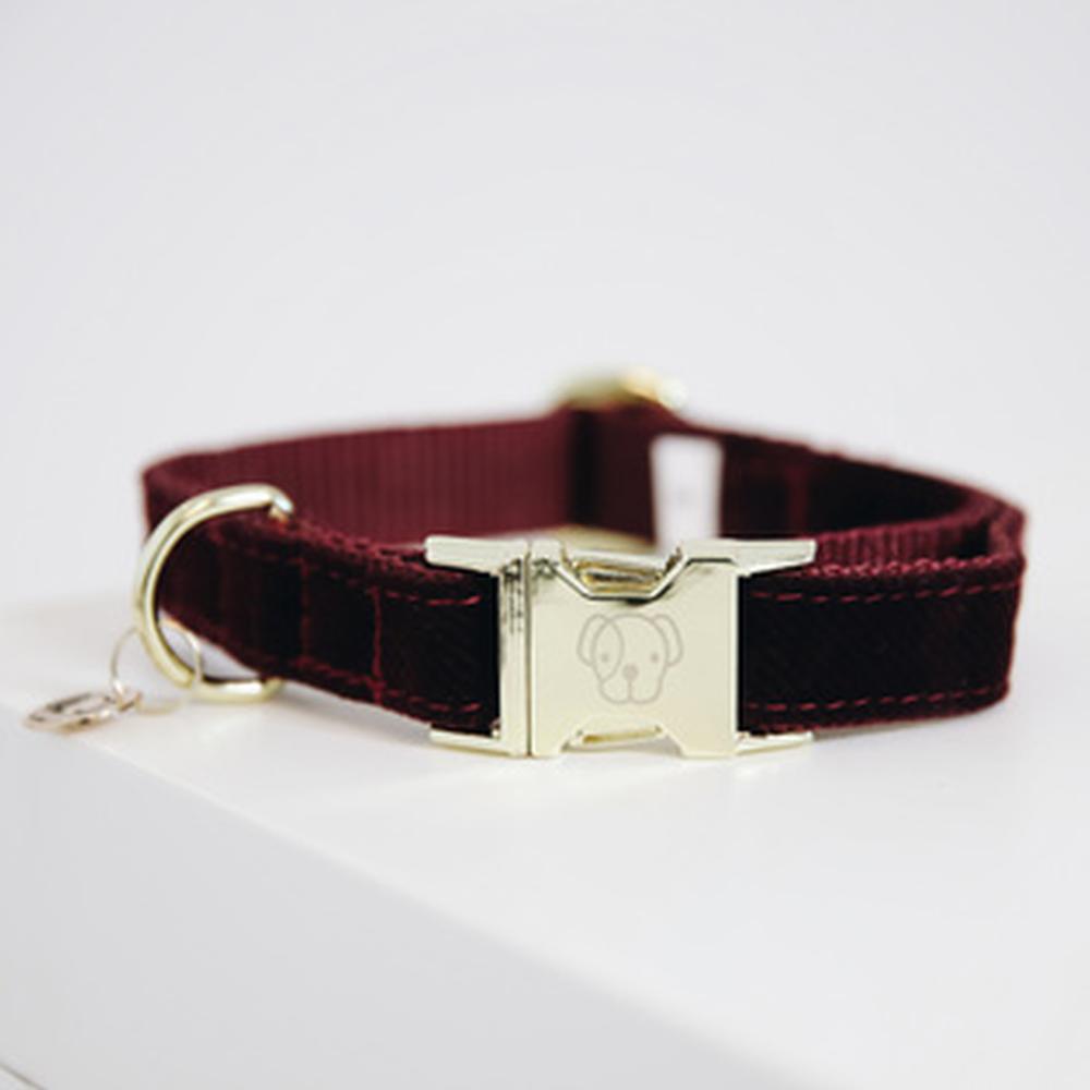 KENTUCKY® DOGWEAR Hundehalsband Kord, bordeaux