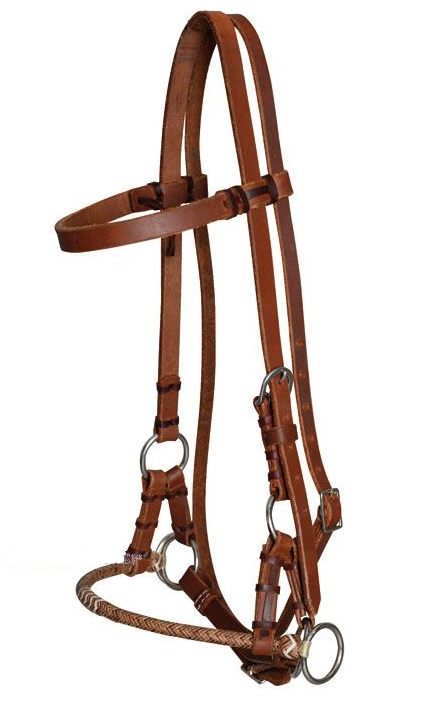 WESTERN IMPORTS® Sidepull Rawhide Nose, dunkel