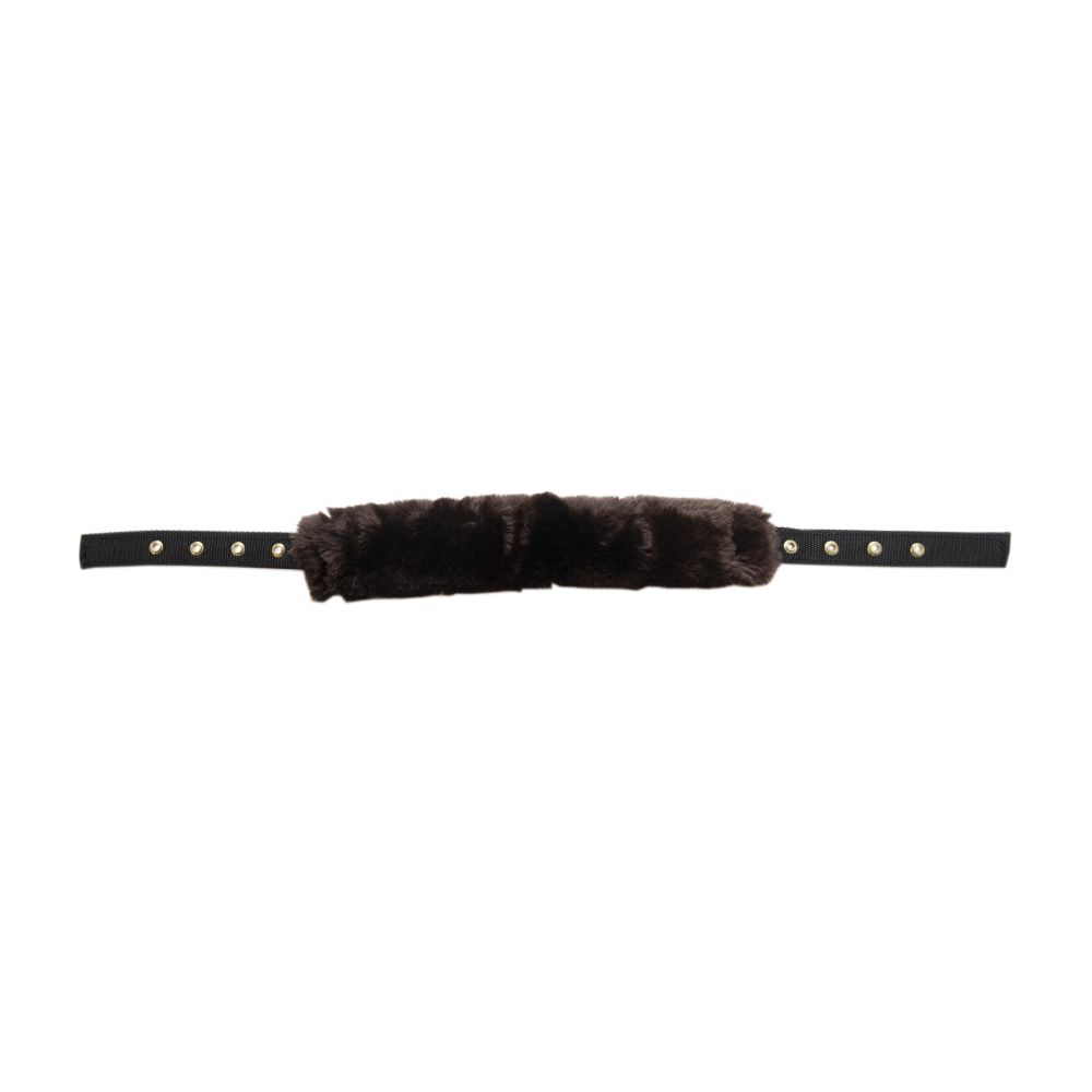 KENTUCKY® HORSEWEAR Genickstück für Lammfell Transport-Halfter, braun