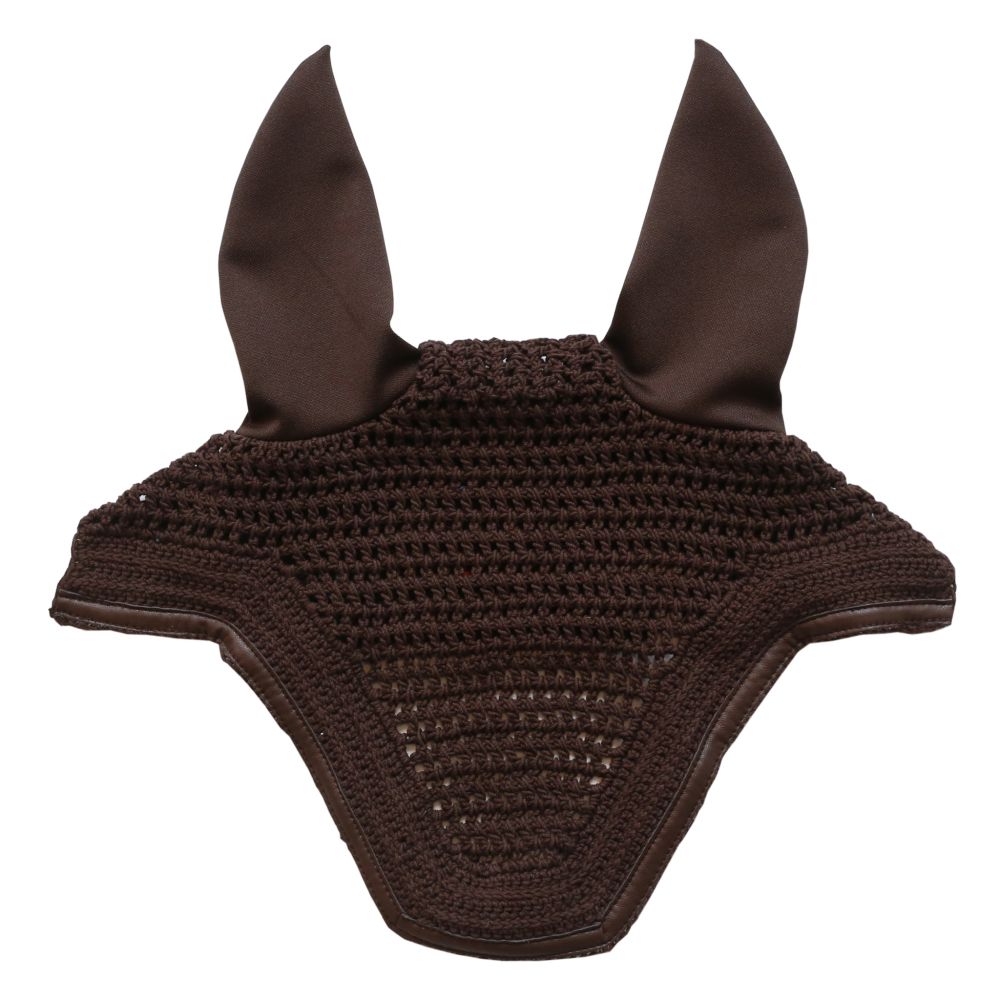KENTUCKY® HORSEWEAR Fliegenhaube Wellington Leder, braun