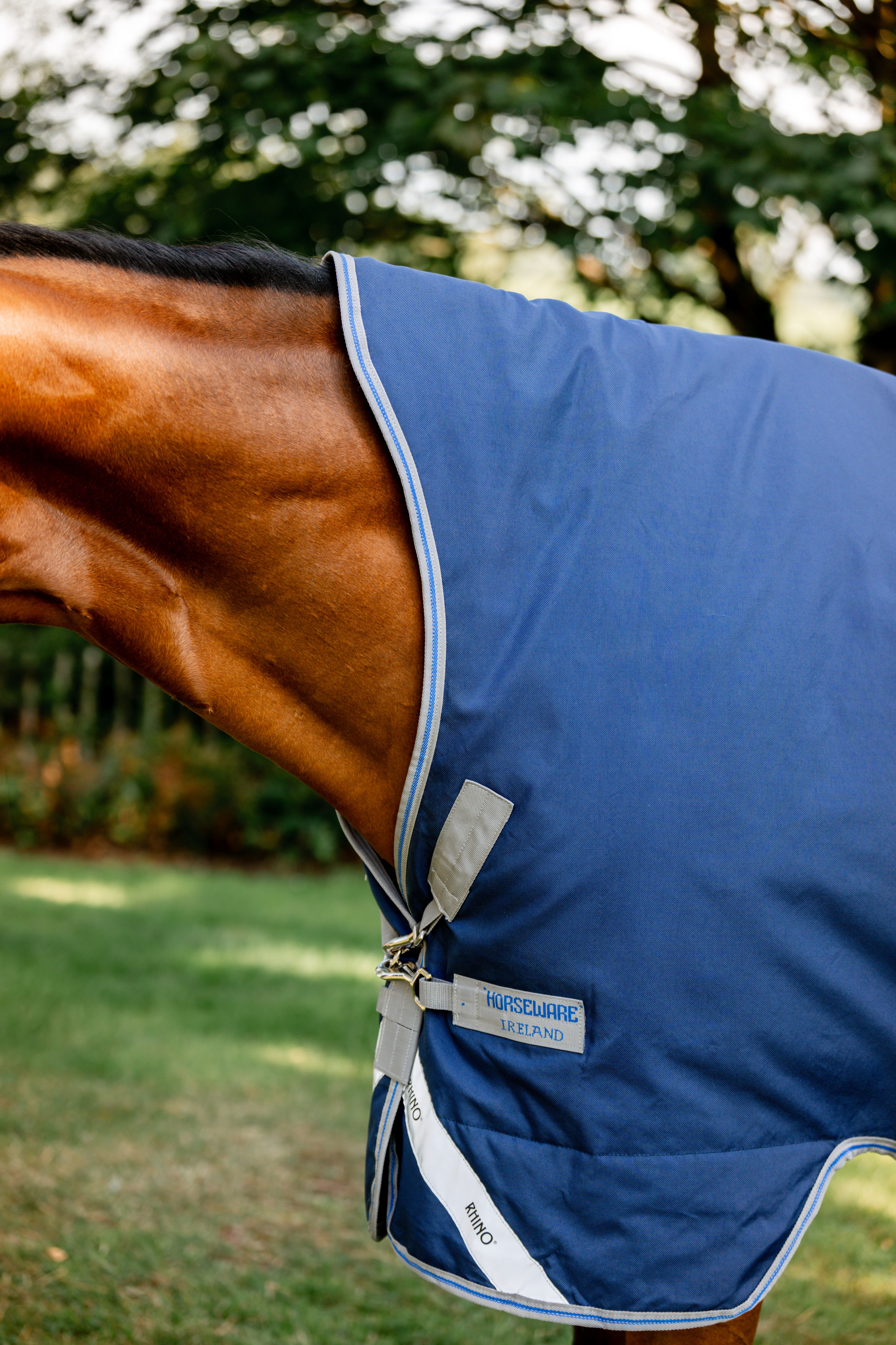 HORSEWARE® Rhino® Wug Turnout, 0g, navy/titanium 