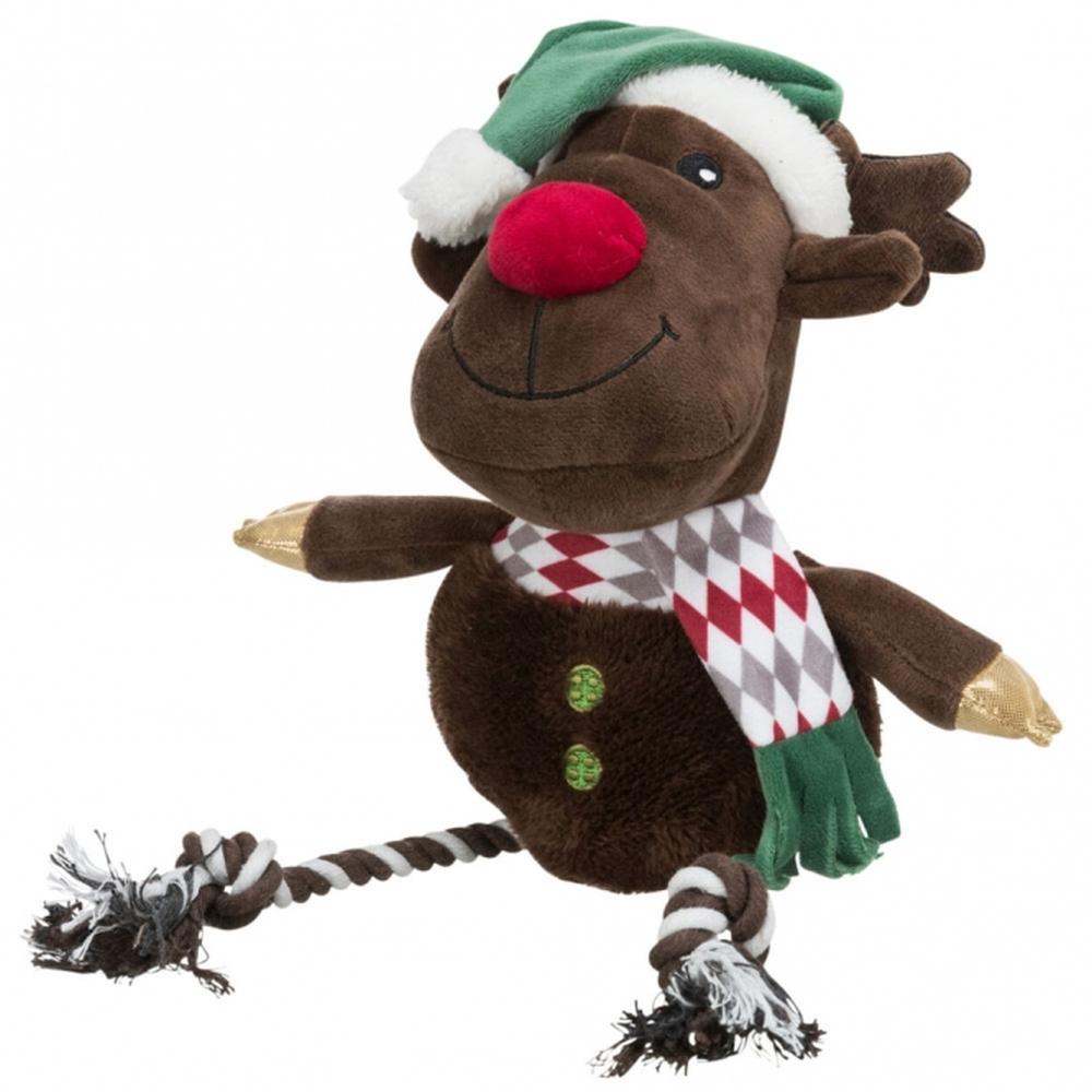 TRIXIE Xmas Spielzeug Rentier mit Stimme