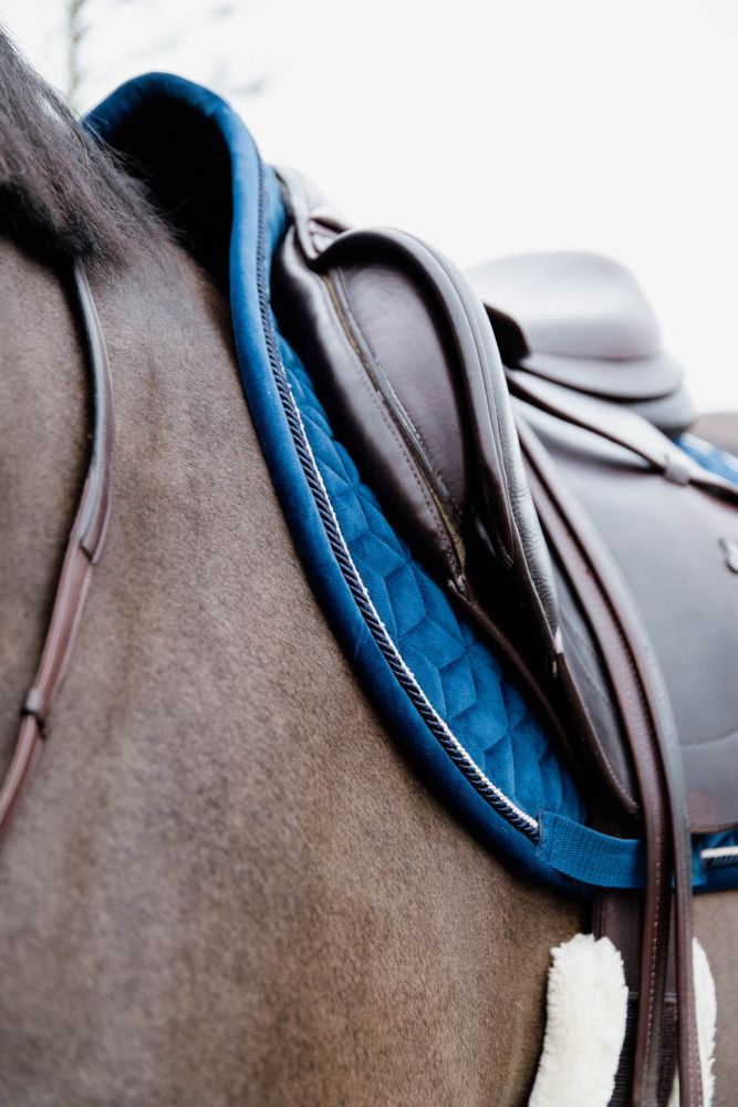 KENTUCKY® HORSEWEAR Schabracke Basic Velvet Springen, marine