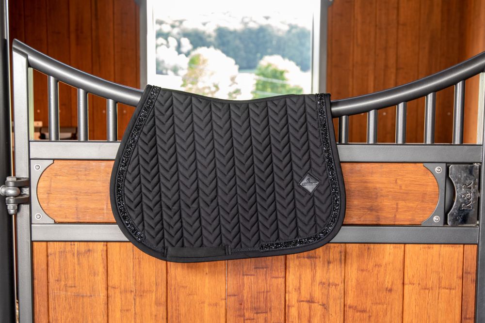 KENTUCKY® HORSEWEAR Pony-Schabracke Glitter Stone Springen, schwarz