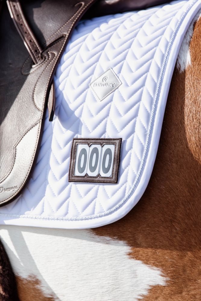 KENTUCKY® HORSEWEAR Schabracke Fishbone Competition Dressur, weiß