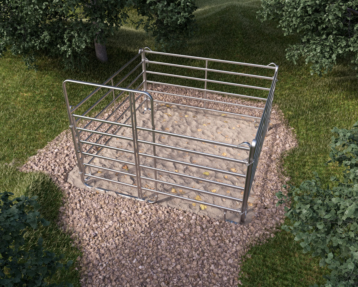 STALLBEDARF24 Panel Box - Höhe: 1,70 m