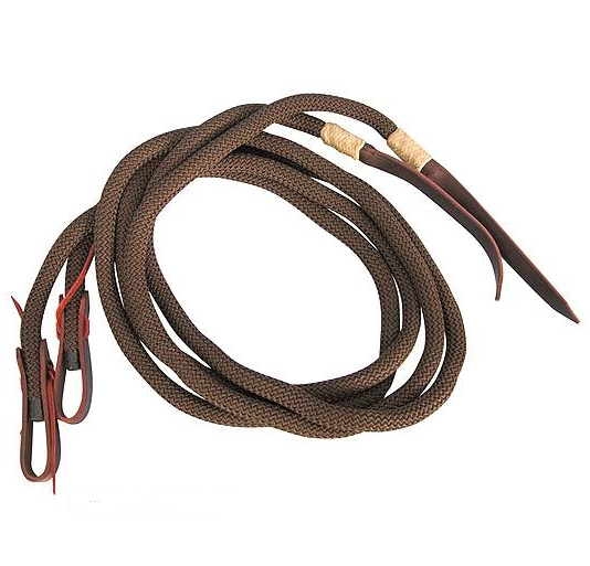 WESTERN IMPORTS® EcoLine Nylon Zügel Deluxe, braun