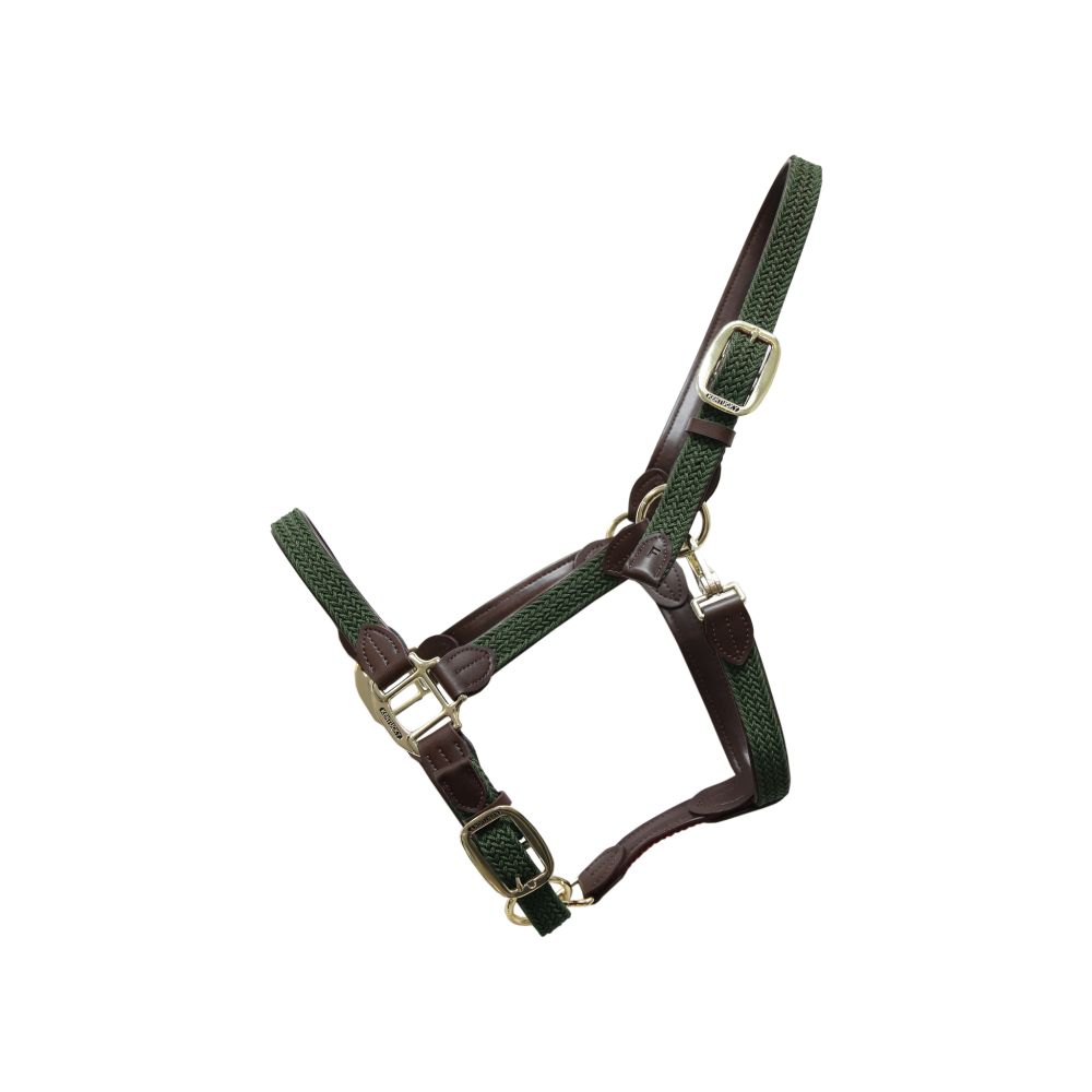 KENTUCKY® HORSEWEAR geflochtenes Nylon Halfter, olivgrün