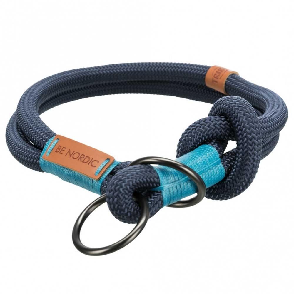 TRIXIE BE NORDIC Zug-Stopp-Halsband, dunkelblau/hellblau