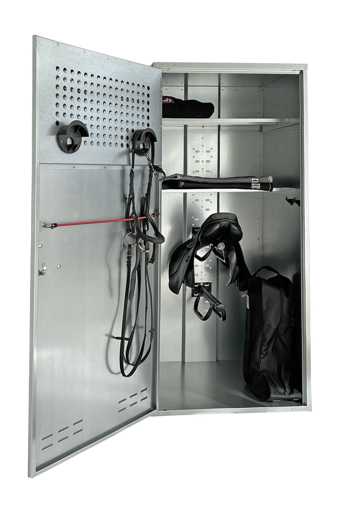 GROWI® Sattelschrank mit Vorrichtung für Vorhangschloss, 90 cm breit