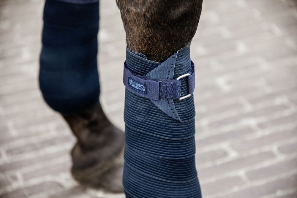 KENTUCKY® HORSEWEAR Polar Fleece- und Elastik-Bandagen, 2 er-Set, marine