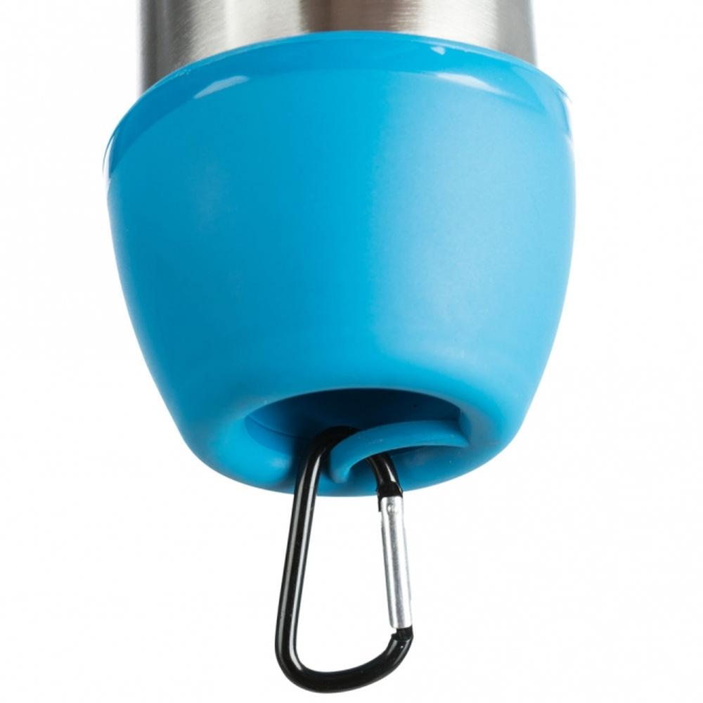 TRIXIE Edelstahlflasche mit Trinknapf