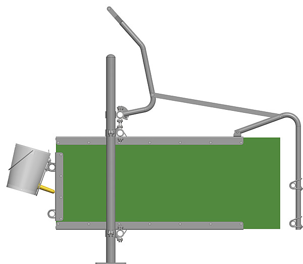 PATURA Seitenwand für Kälber Fress- und Tränkestand