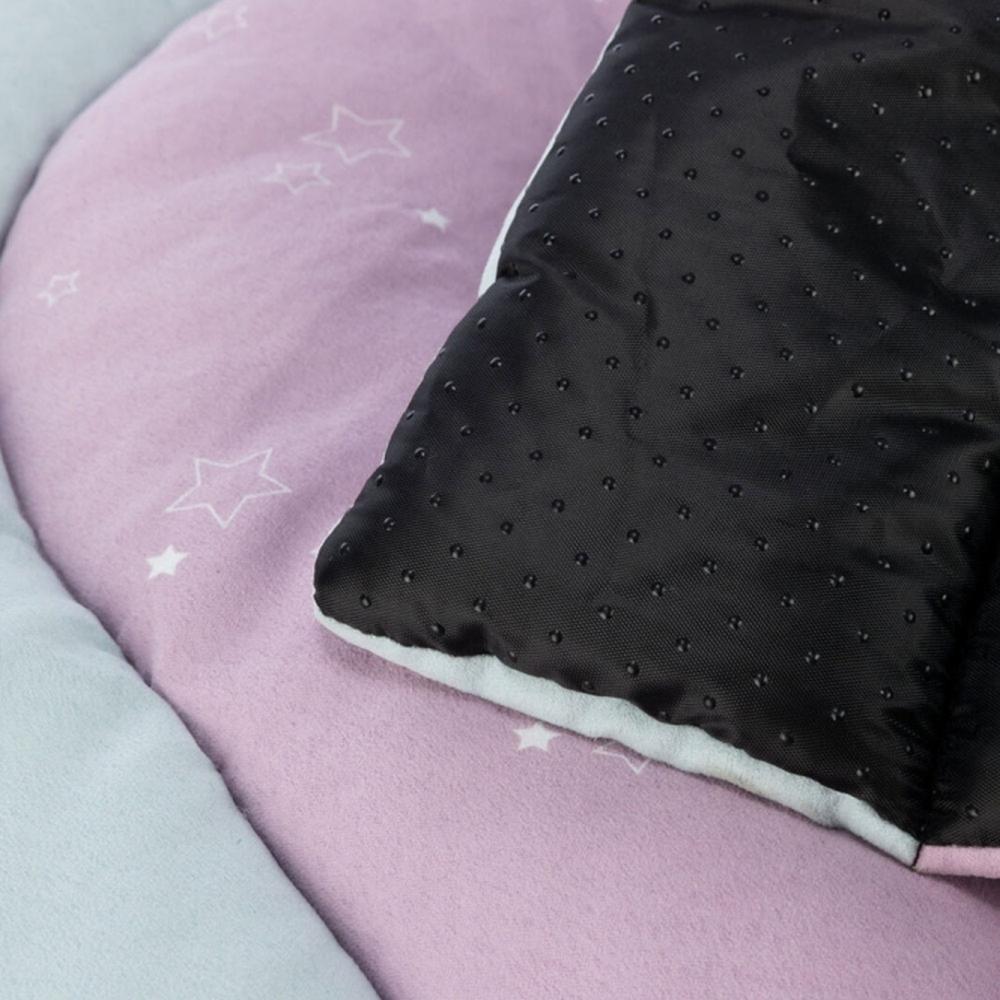 TRIXIE Junior Liegematte Patchwork - 68 x 62 cm, mint/flieder/rosa