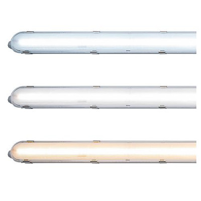 SHADA LED Feuchtraumleuchte mit Striptechnologie - 39W 150cm 7020lm 3000K/4000K/6500K - grau