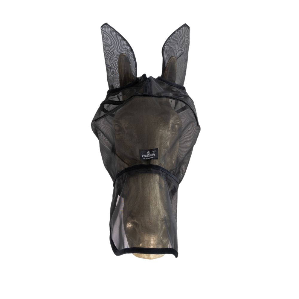 KENTUCKY® HORSEWEAR Fliegenmaske mit Ohren- und Nüsternschutz, schwarz