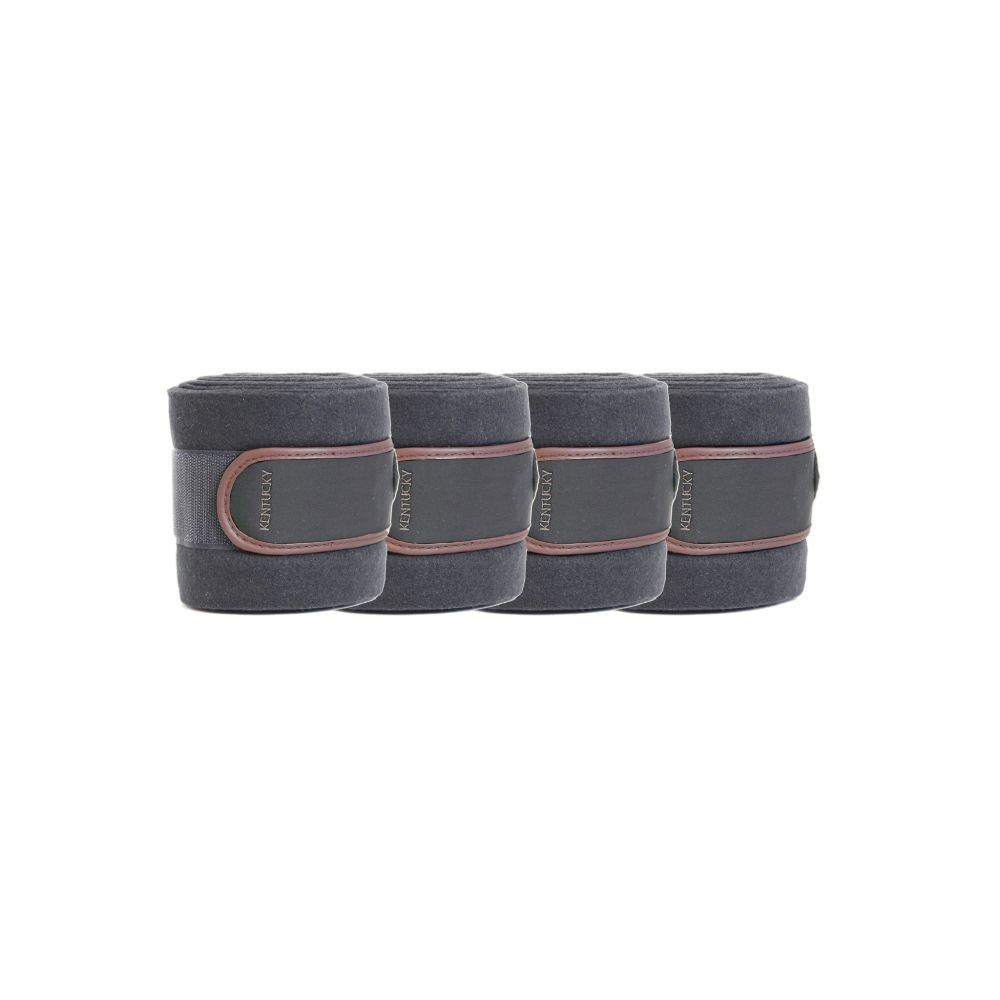 KENTUCKY® HORSEWEAR Fleece-Bandagen, 4er-Set, grau