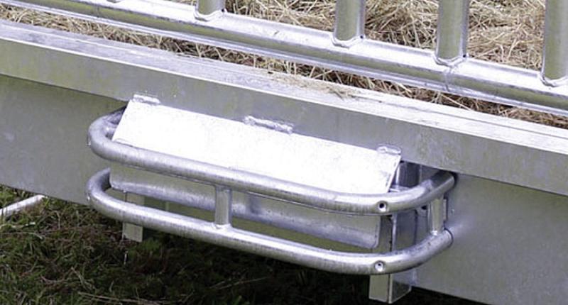 STALLBEDARF24 Viereckraufe mit Palisadenfressgittern - Set