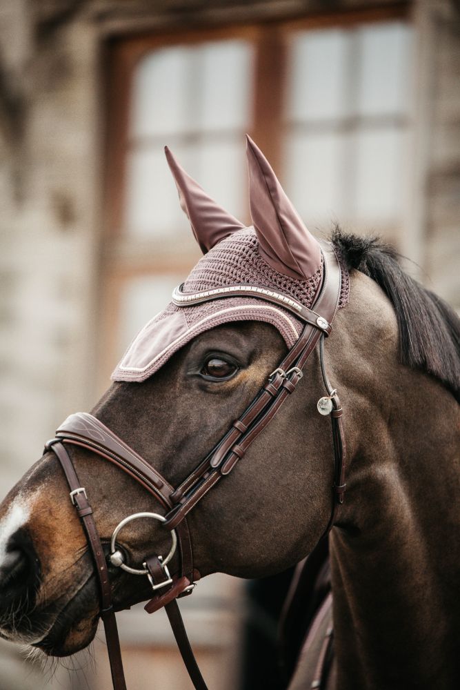 KENTUCKY® HORSEWEAR Fliegenhaube Wellington Velvet, hellviolett