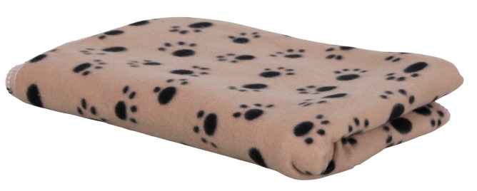 KERBL Hundedecke Stella 140x100cm beige mit Pfoten