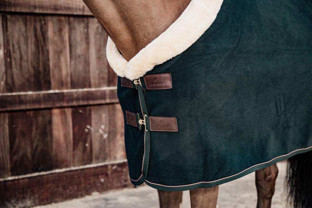 KENTUCKY® HORSEWEAR Turnierabschwitzdecke Heavy Fleece, pinien-grün
