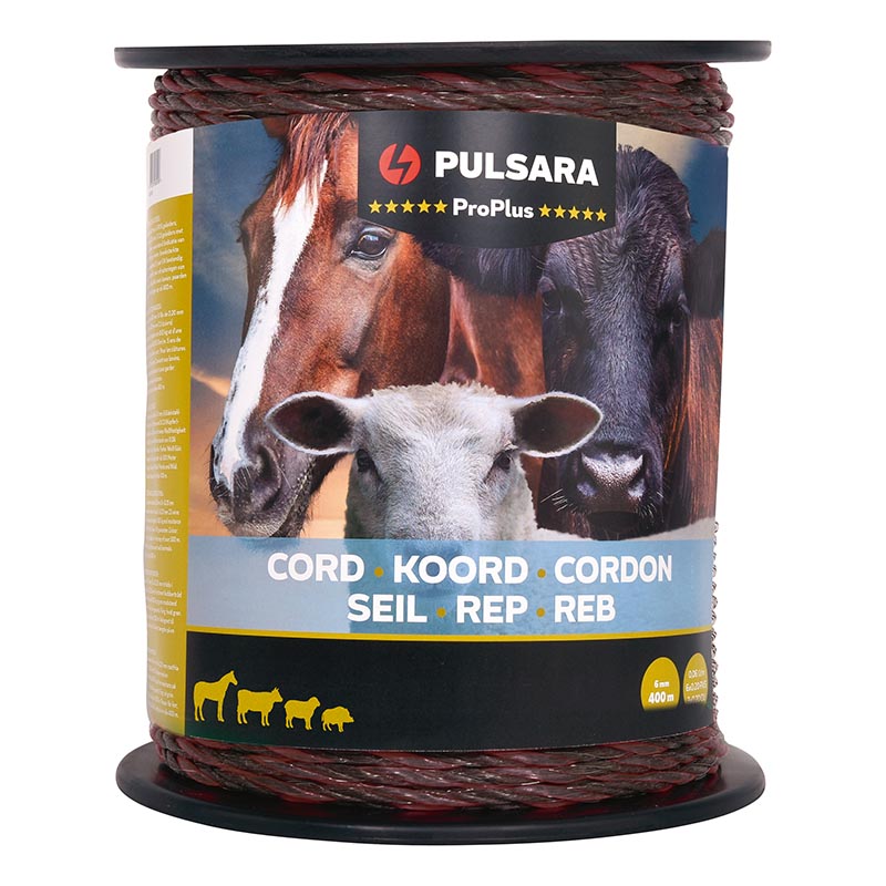 PULSARA Cord Pro Plus, 6 mm, geflochten, terra