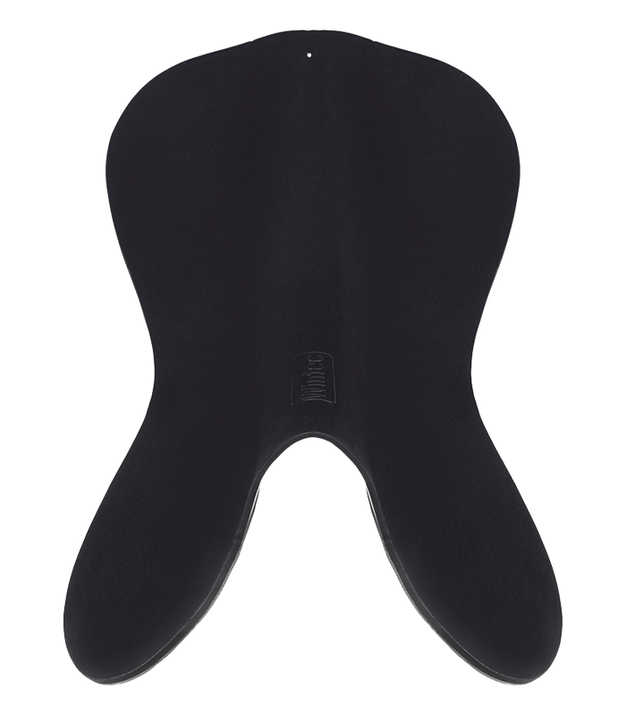 WINTEC Riser Comfort Pad Springen in Schwarz. Ergonomisch geformtes Sattelpad zur Anpassung von Springsätteln.