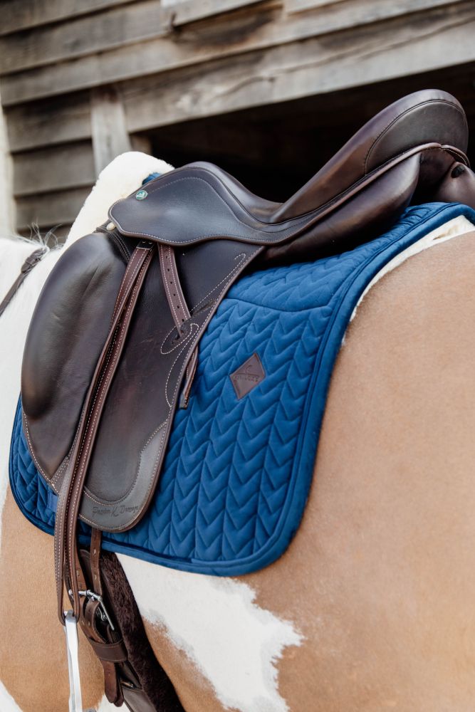KENTUCKY® HORSEWEAR Skin Friendly Schabracke Velvet Dressur, marine