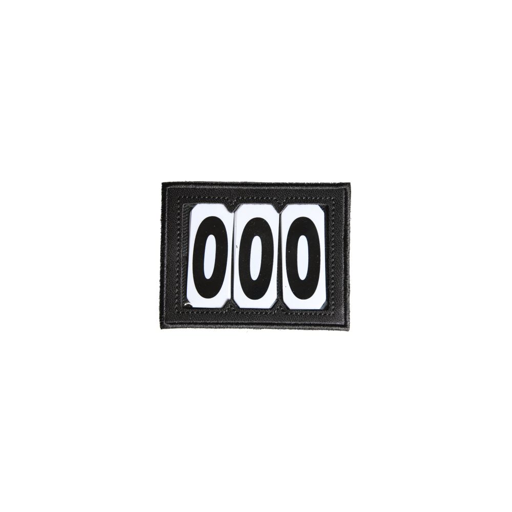 KENTUCKY® HORSEWEAR Startnummern mit Klettverschluss, 3 Nummern, schwarz