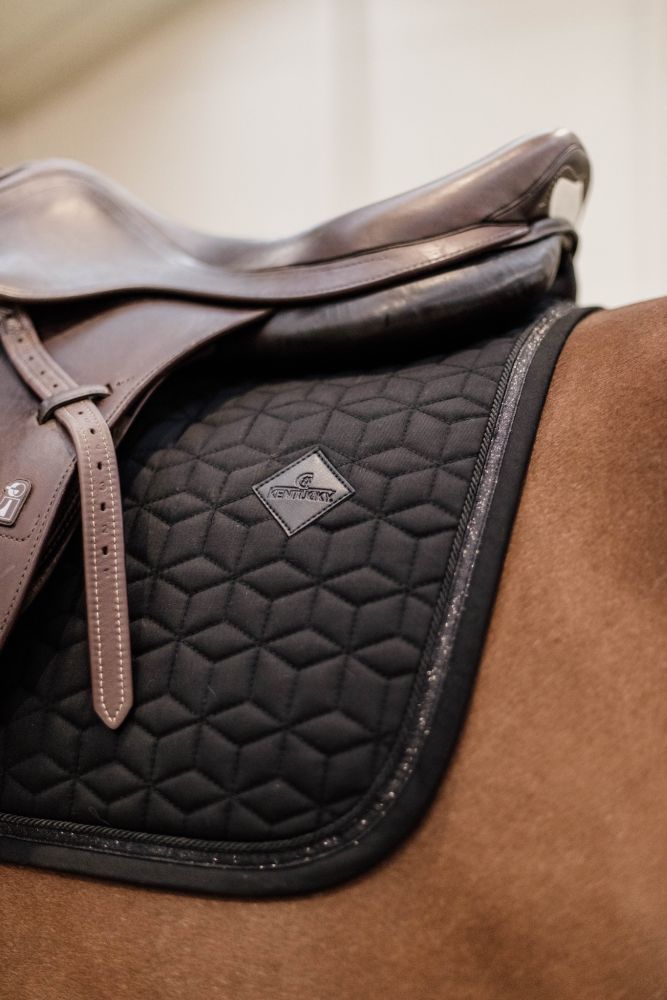 KENTUCKY® HORSEWEAR Schabracke mit Glitzereinfassung Springen, schwarz