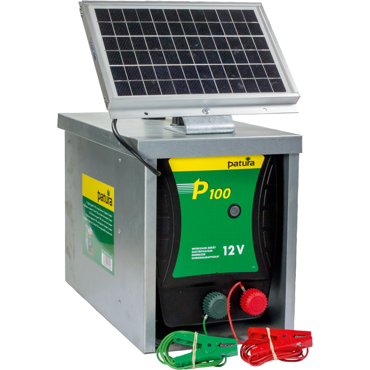 PATURA Weidezaungerät P100 Komplettset mit Solarmodul 5 W PATURA Weidezaungerät P100 Komplettset mit Solarmodul 5 W